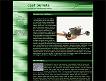 Tablet Screenshot of castbullets.gunloads.com